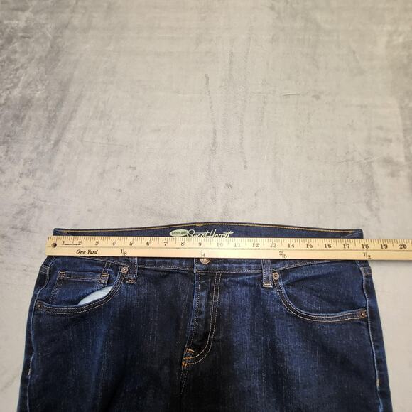 Old Navy Jeans Womens 14 Regular Blue The Sweetheart Dark Wash Stretch Denim - Picture 8 of 10